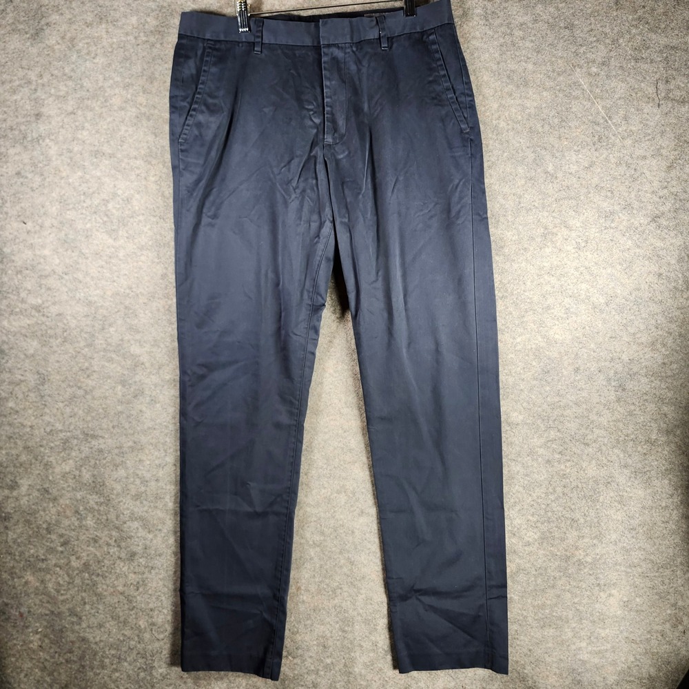 BONOBOS Weekday Warrior Monday Athletic Navy Blue Chinos Dress Pants Men 34x34